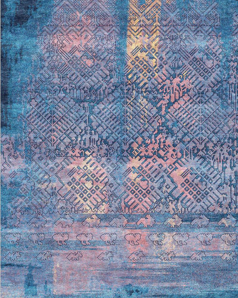 Atitlan Dawn by Guatamala's Regina Davila. Courtesy Hands Carpets