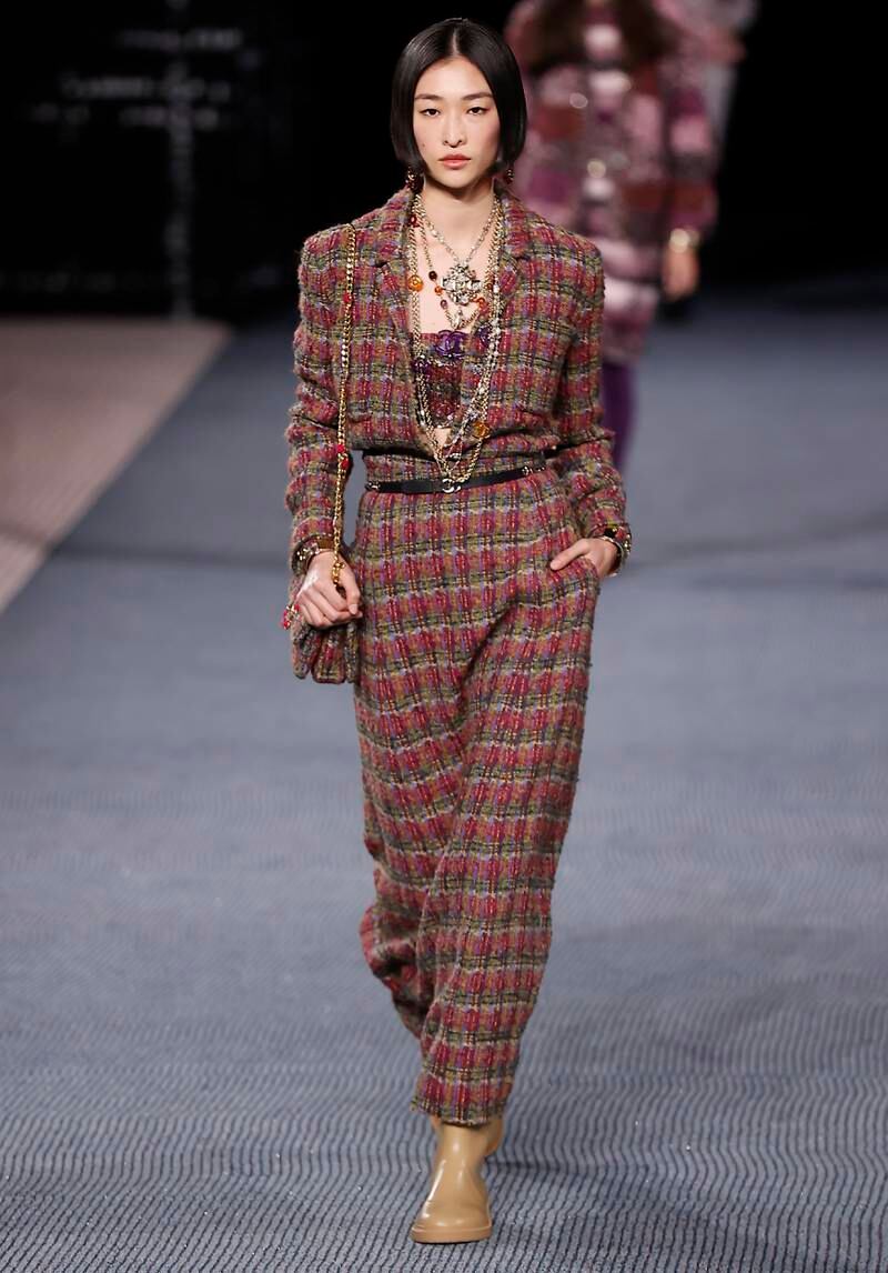 Chanel used autumn/winter 2022 to salute its most famous material — tweed. EPA