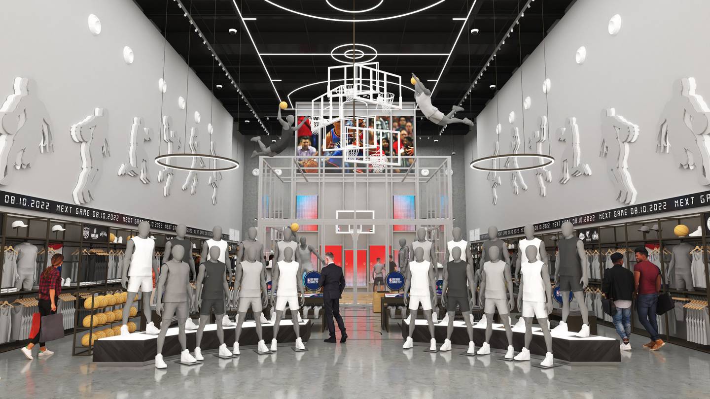 The NBA Store is about to open in Abu Dhabi's Yas Mall. Photo: NBA