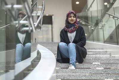 16 October 2017: Chaimaa Fadil , Senior student of NYU Abu Dhabi have been selected as 2017 Rhodes Scholars to attend the University of Oxford next year,Vidhyaa for The National.