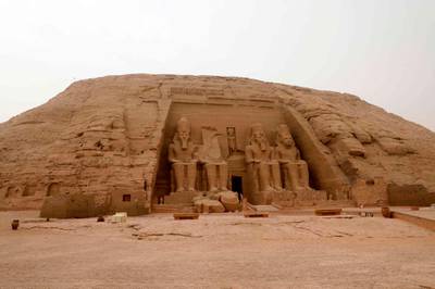 A Great Temple of Abu Simbel, south of Aswan in upper Egypt.  AFP