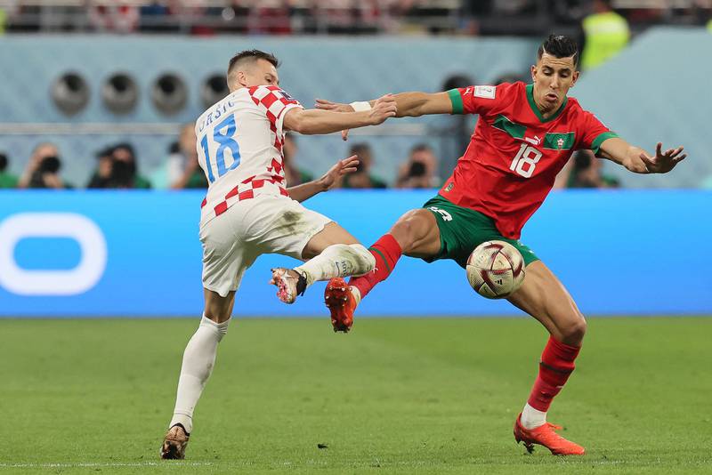 Jawad El Yamiq - 6. The centre-back put in a good block to stop Kramaric getting the ball in the box. He was taken off late on due to an injury. AFP