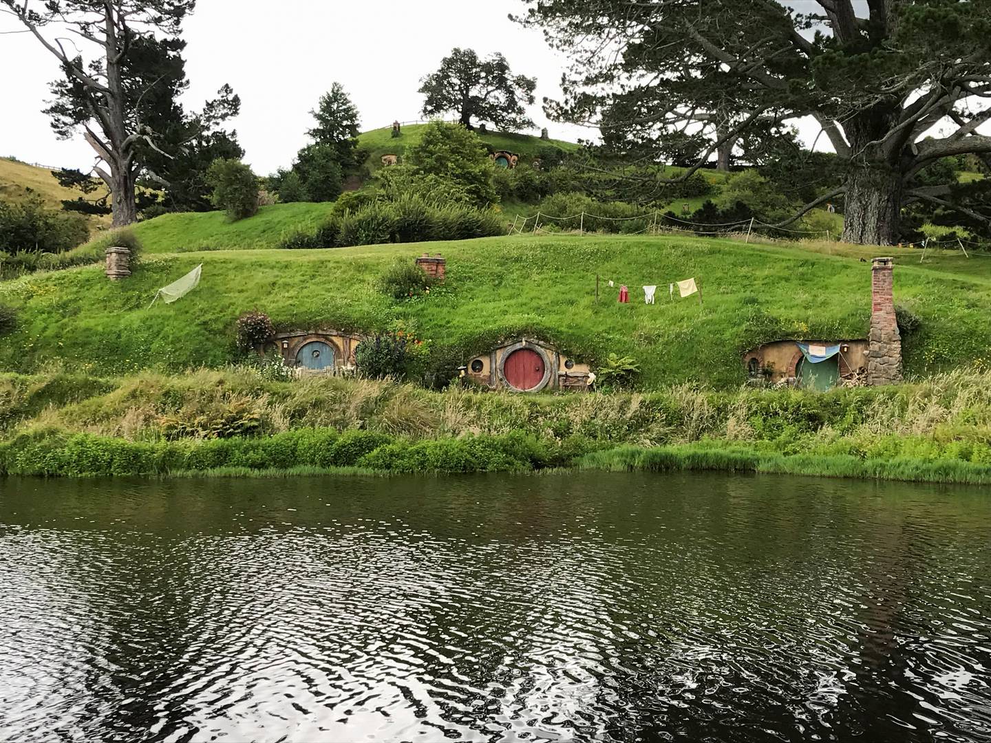 The Hobbiton film set, a location for 'The Lord of the Rings' and 'The Hobbit', is a popular tourist attraction in New Zealand