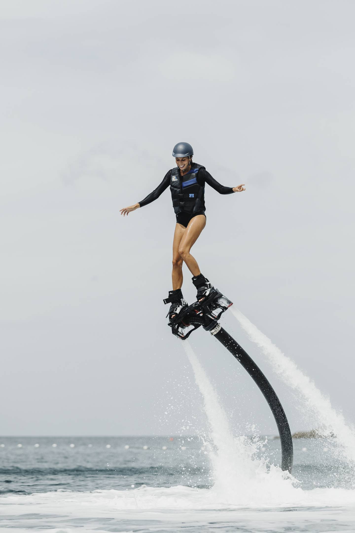 A guest trying out the Flyboard at Amanpuri. Photo: Aman Resorts 