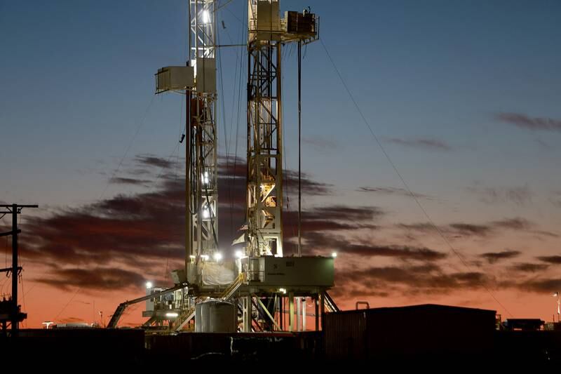 An oil drilling rig in the Permian Basin oilfield in Midland, Texas. US President Joe Biden imposed a ban on Russian oil, which may mean that oil producers in the Permian Basin will need to pump more oil to meet demand. The Permian Basin is the largest petroleum-producing basin in the United States. AFP