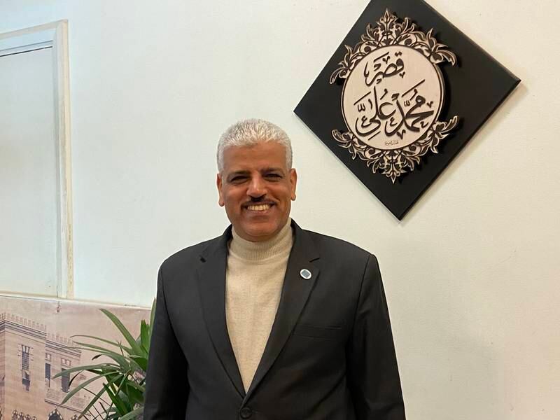 Mohamed El Bardiny, director of the Prince Muhammad Ali Museum. Nada El Sawy / The National