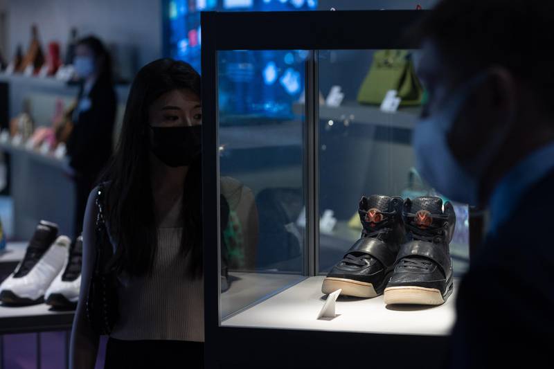 'The sale marks the highest publicly recorded price for a sneaker sale ever,' Sotheby's said in a statement. EPA