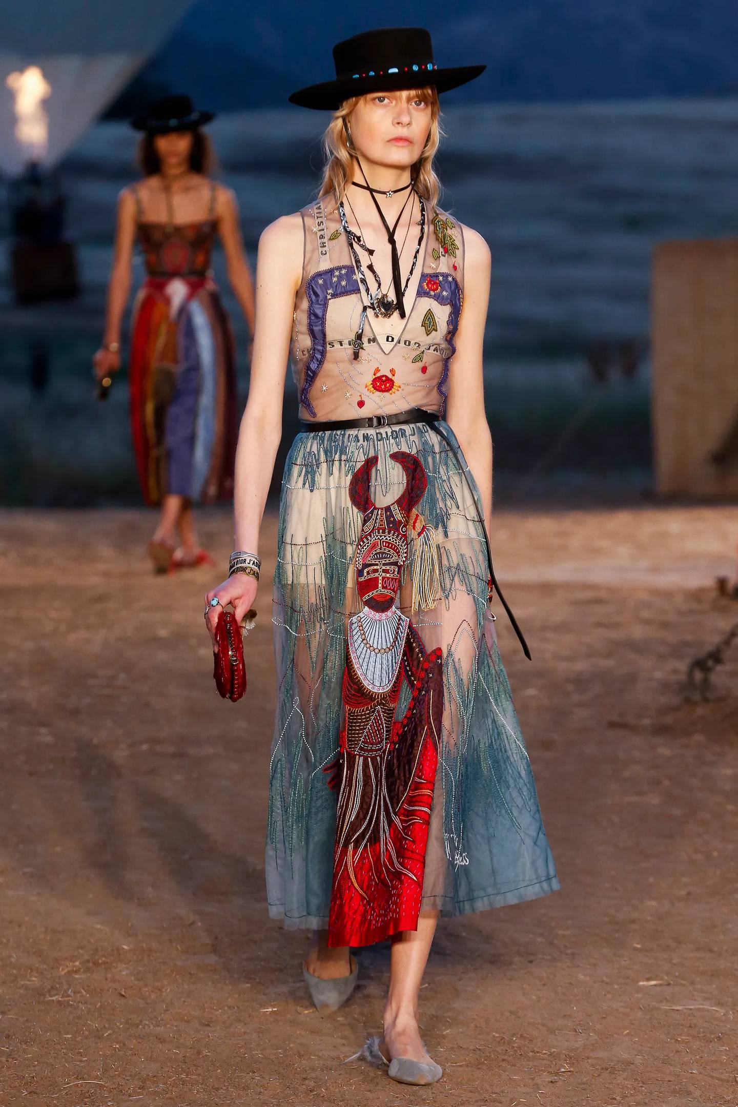 A look from Dior designer Maria Grazia Chiuri's resort 2018 collection, which experiments with illustrating the body. Photo: Dior