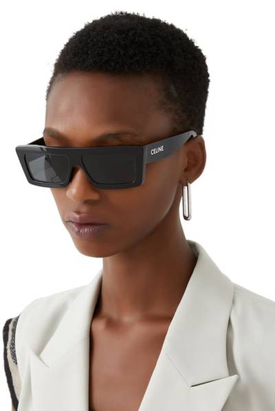 Bottega Veneta Exclusive Fashion Show Acetate Wrap-around Sunglasses in  Pink