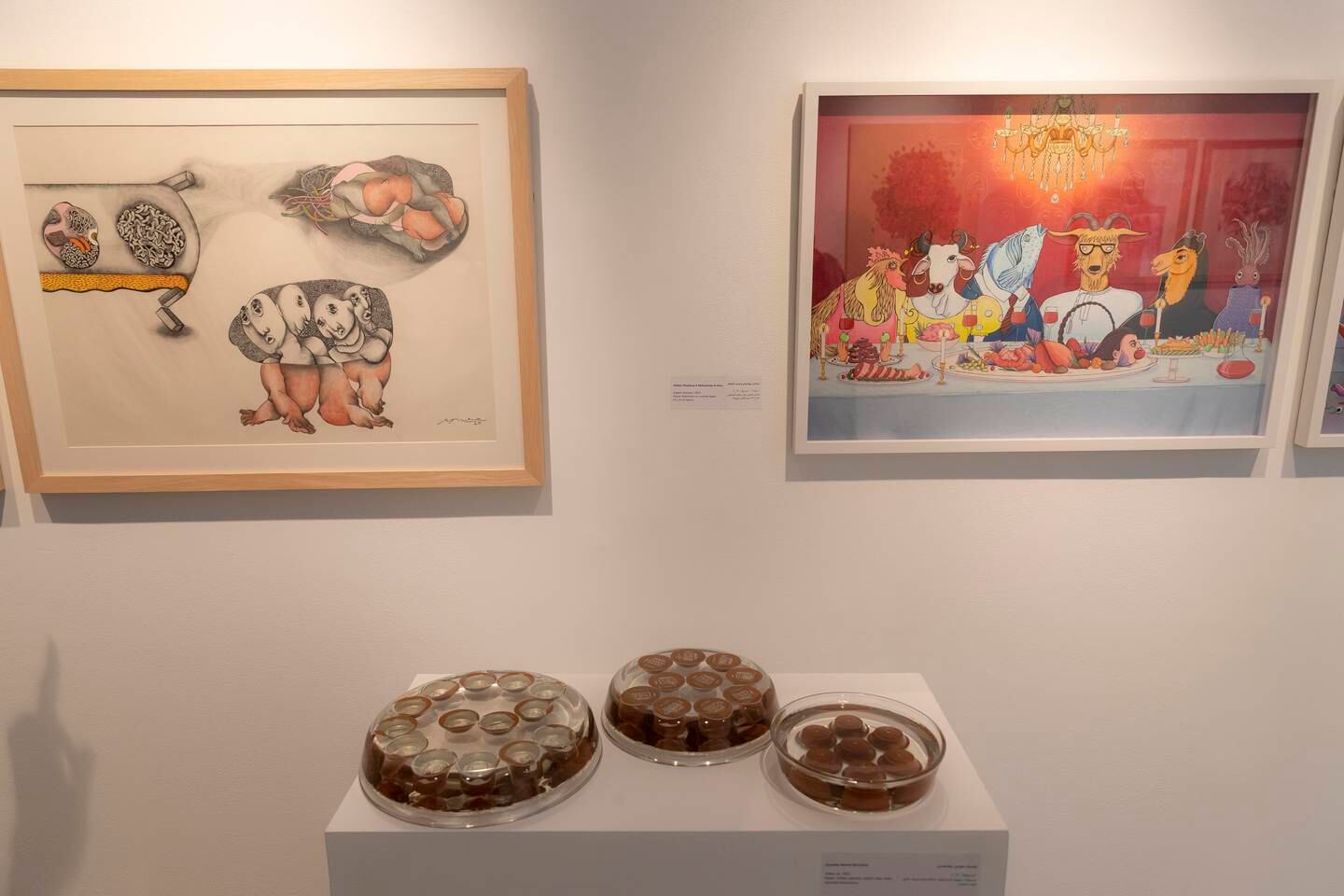 Top left, a work from Shrutika Gosavi's 'Leftovers' series. Antonie Robertson / The National