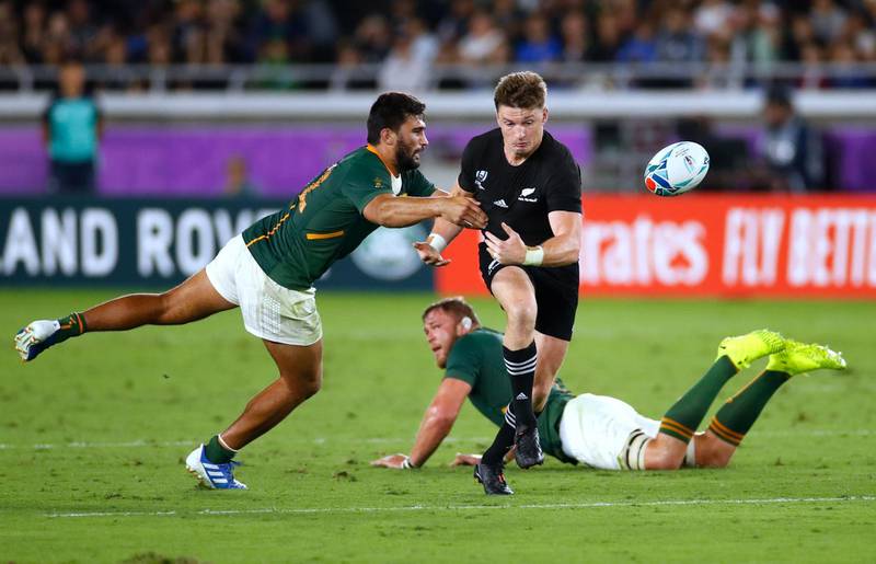 15 Beauden Barrett (New Zealand)
Slightly misleading to say he is out of position at fullback, as he has played plenty of Tests in the back three. Wherever he plays he is a different class, as shown against South Africa. AFP
