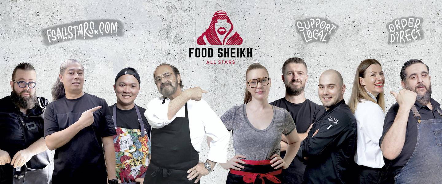 Dubai chefs were each challenged to design a dish that tells their story through food and which can be delivered to customers' doorsteps. Courtesy of Food Sheikh All Stars