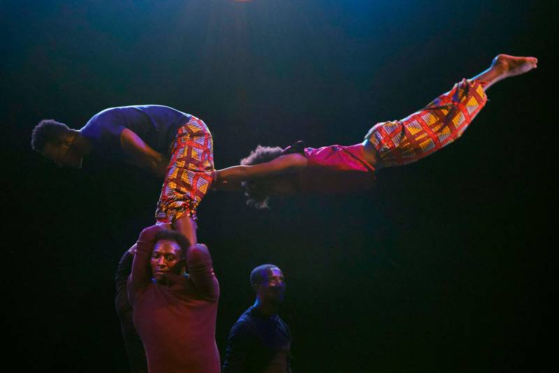 Circus Abyssinia - Hand-vaulting. Photo by Andy Phillipson