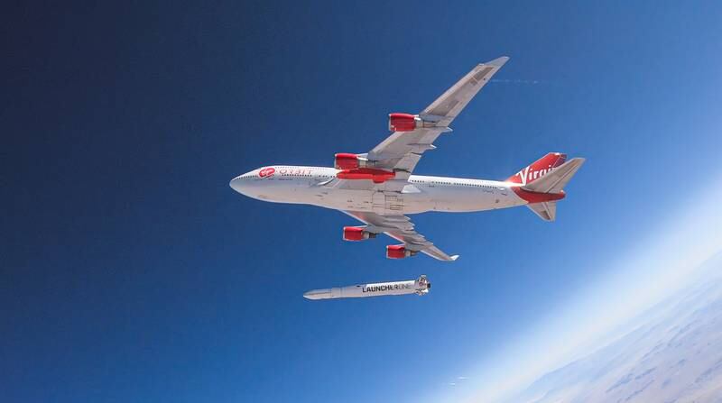 Virgin Orbit’s modified Boeing 747, Cosmic Girl, will deploy a rocket mid-air for launch into low Earth orbit within weeks. Photo: Virgin Orbit
