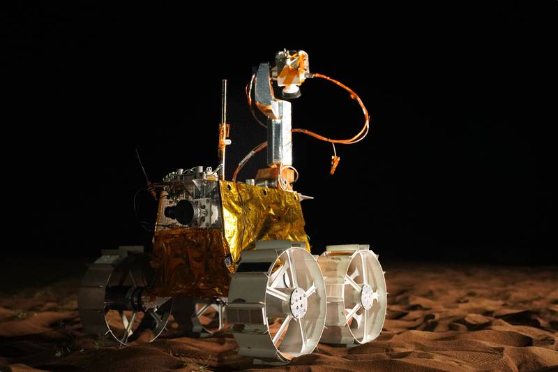 The Rashid rover is due to spend two weeks exploring the Moon's surface. Photo: Mohammed bin Rashid Space Centre