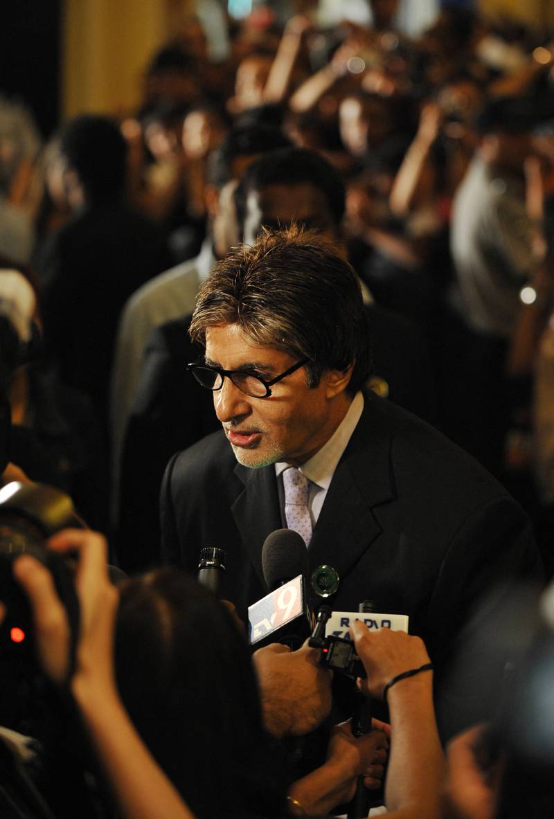 Indian actor and brand ambassador of IIFA Amitabh Bachchan in Macau in 2009. AFP 