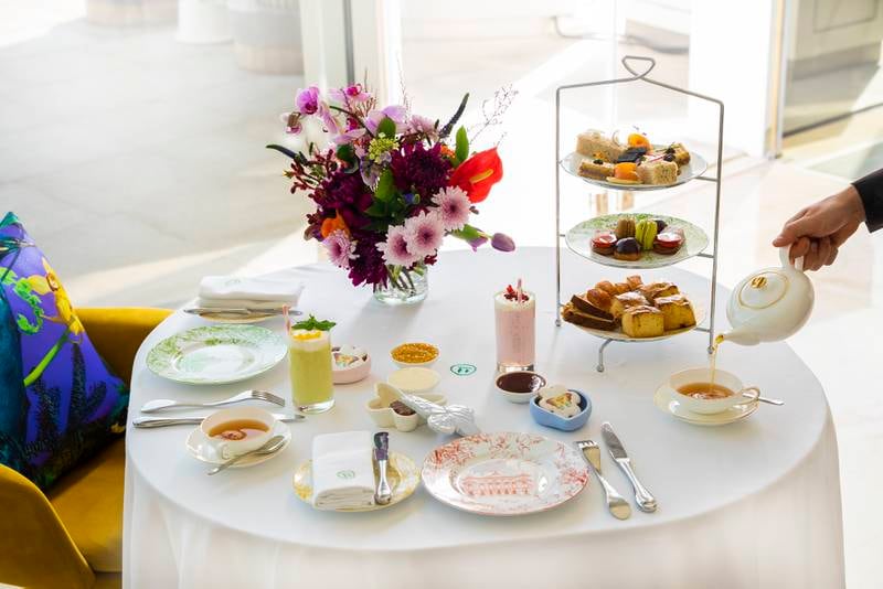 Afternoon tea at Choix, complete with further flower arrangements, is served daily between noon and 6pm.