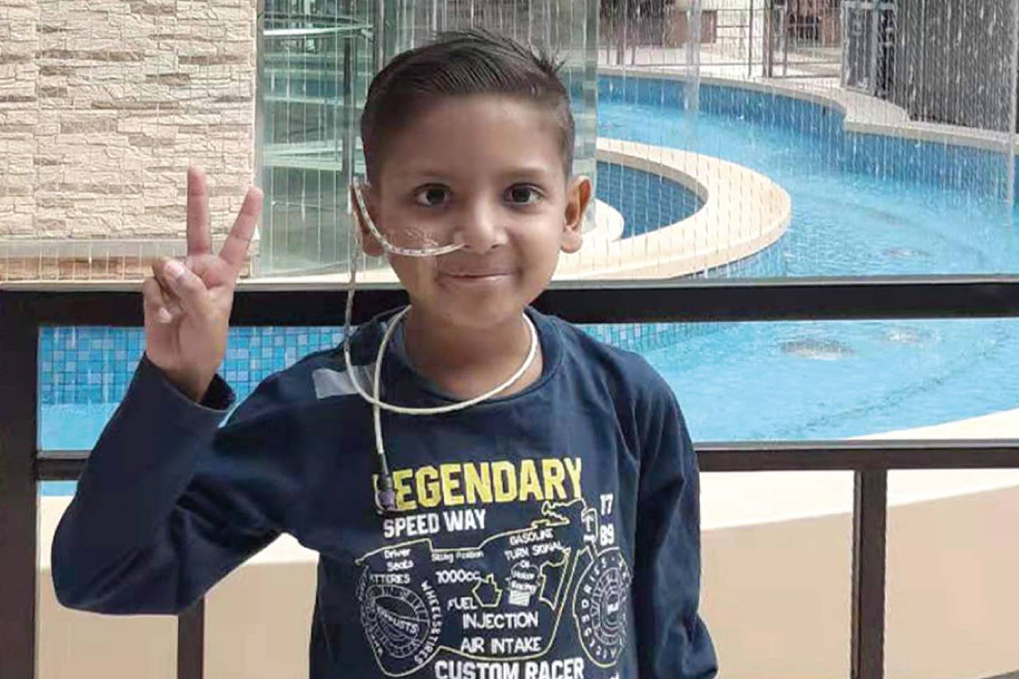 Vineet continued to attend school classes with his peers while undergoing treatment for the disease. 
