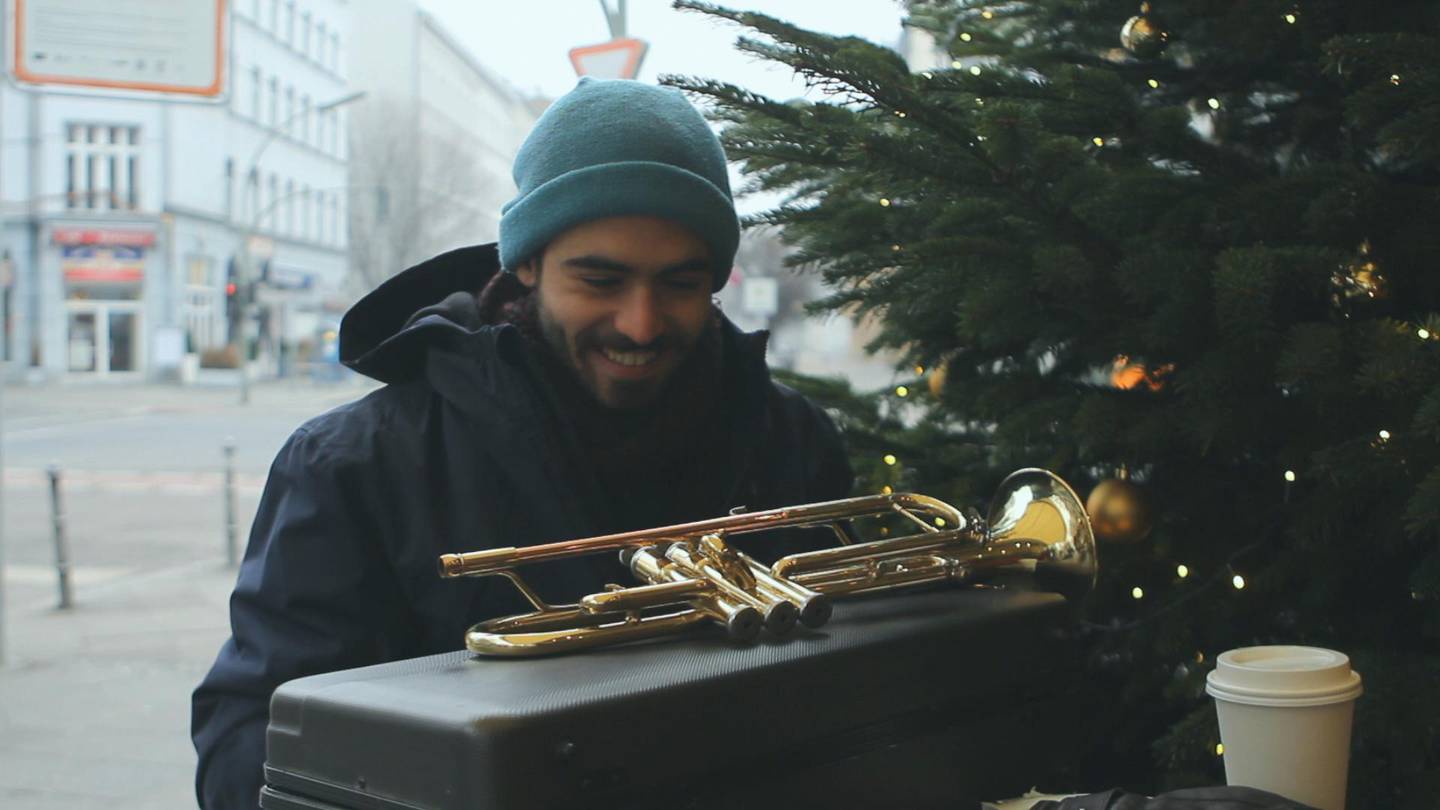 Milad Khawam was a music teacher in Damascus before he decided to travel to Berlin to pursue a career as a trumpeter. Courtesy Wissam Tanios