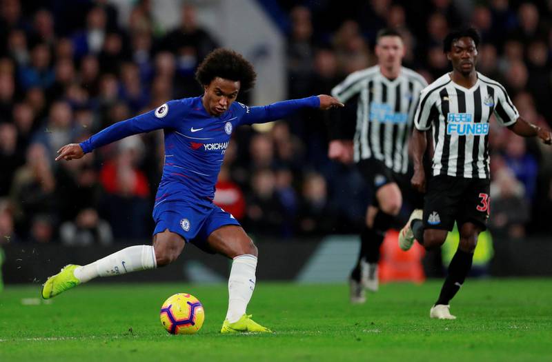 Left midfield: Willian (Chelsea) – A glorious goal against Newcastle indicated why Barcelona wanted to sign him and why Chelsea are keen to keep him. Reuters