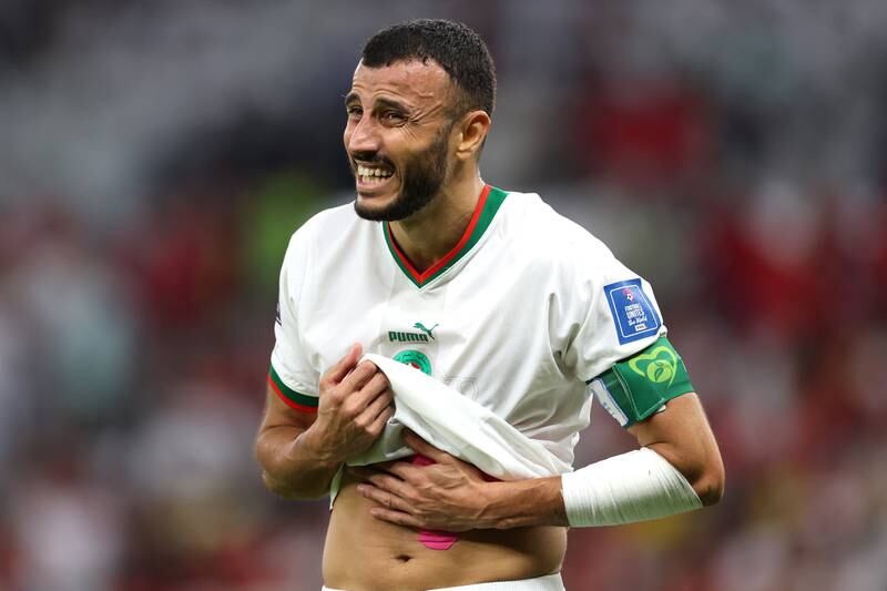 Romain Saiss 7 – Strayed offside during Ziyech’s goal-bound free-kick, which obscured Courtois’s view, and led to VAR ruling out the goal. He then did exactly the same when  breaking the deadlock, but stayed onside. Kept Batshuayi quiet throughout. Getty