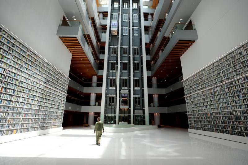 The Mohammed bin Rashid Library in Al Jaddaf, Dubai. All photos Chris Whiteoak / The National