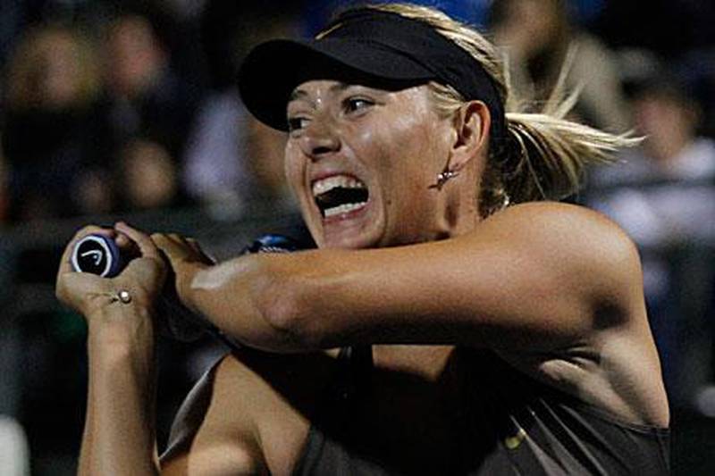 A 'grunting' match between Maria Sharapova and Venus Williams reduced the helpless fans to laughter.