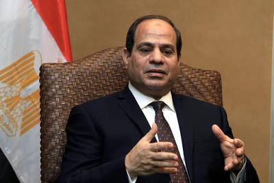 Egyptian president Abdel Fattah El Sisi. Simela Pantzartzi / EPA