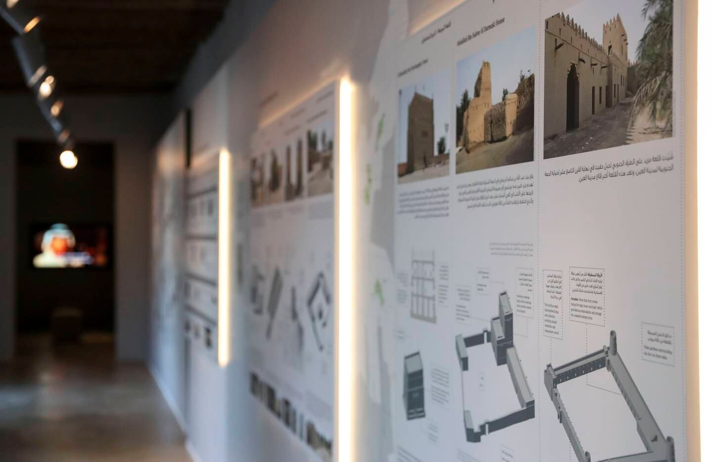 While the building and restoration work of Al Jahili Fort is the highlight of Building with Earth, the exhibition also shows how earthen architecture can be found all over the world. Khushnum Bhandari / The National 

