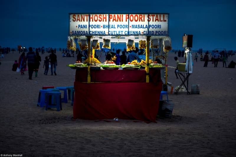'The Pani Poori Stall' by Anthony Marshall (UK) - Street Food category