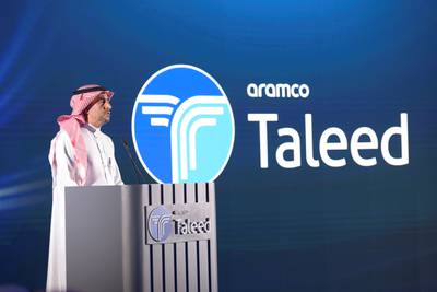 Ahmad Al-Sa’adi, Saudi Aramco's senior vice president of technical services, at the launch of Taleed programme. Photo: Aramco