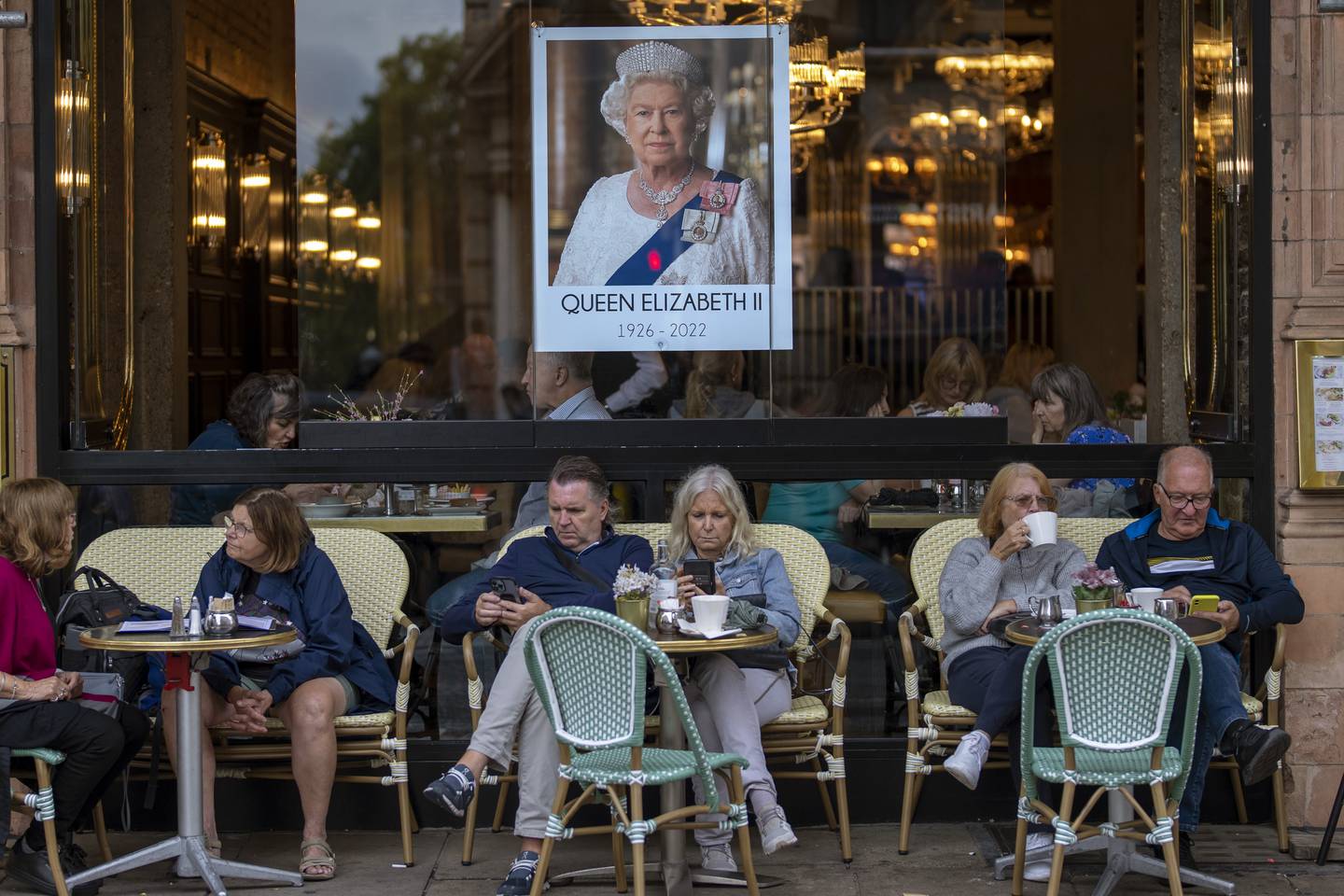 London's cafes, restaurants and hotels are experiencing a much-needed boom, with visitors flocking to the UK capital to pay tribute. AP