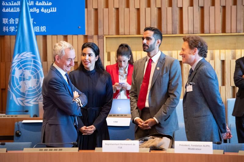 The joint UAE and UN Revive the Spirit of Mosul event, at UNESCO headquarters in Paris. 