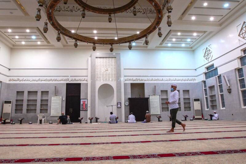 Al Khayle Mosque's prayer hall.