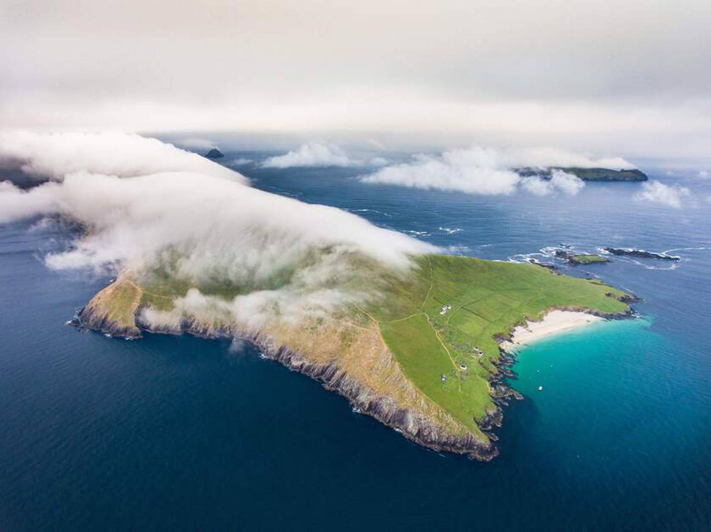 With no hot water on the island, a warm bath after a wet day is one luxury that visitors to Great Blasket Island have to forgo. Tourism Ireland