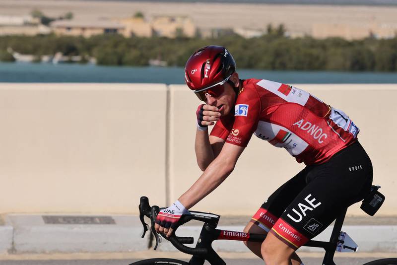 Tadej Pogacar of UAE Team Emirates won the 2021 UAE Tour in Abu Dhabi. AFP