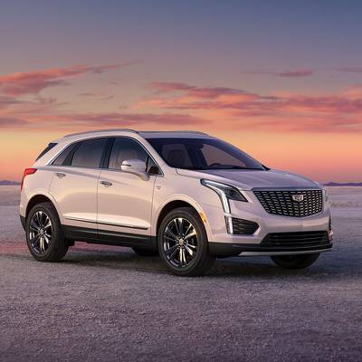 The XT5 has 20-inch alloy wheels with dark exterior accents