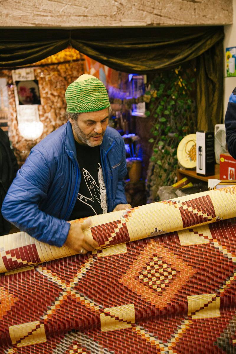 Hassan Hajjaj visited the artisans