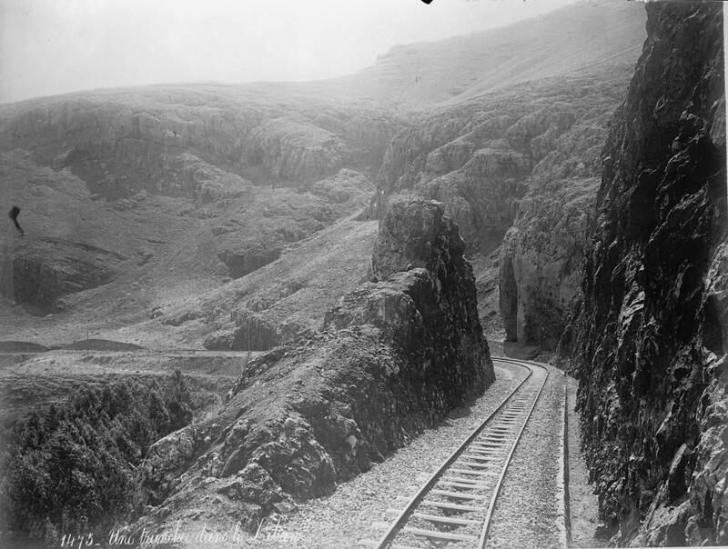 A Palestinian railway, between Beyroth and Damascus, in this image taken between 1909 and 1919. Photo: National Photo Company Collection (Library of Congress)
