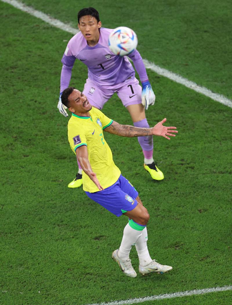 Danilo - 7. Enjoying his football and one of many brilliant Brazilians in the first half in front of 43,847. South Korea were totally overawed. Croatia will be tougher opponents in the last eight. Reuters