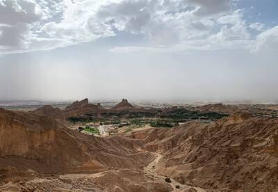 AL AIN, UNITED ARAB EMIRATES , May 03 – 2020 :- Beautiful landscape taken from Jebel Hafeet mountain in Al Ain. (Pawan Singh / The National) For News/Standalone/Online/Big Picture/Instagram