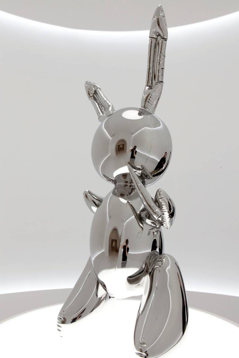Jeff Koon's 'Rabbit' fetches a record $91 million at a New York