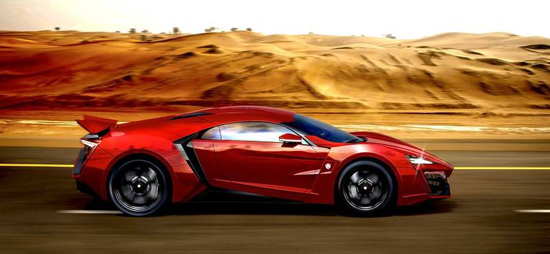 The $3.4m Lykan HyperSport supercar goes from 0 to 60 in less than three seconds and has a top speed of 395kph. With a US$3.4 million (Dh12.5m) price tag, it is the most expensive car to feature in the Fast and Furious franchise. Courtesy W Motors 