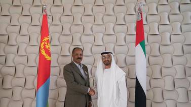 Sheikh Mohamed bin Zayed held talks with the President of Eritrea, Isaias Afwerki. 