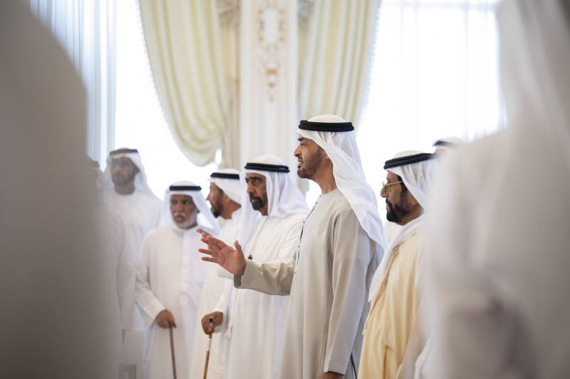 Sheikh Mohamed hosts the Sea Palace barza, with Sheikh Tahnoon.