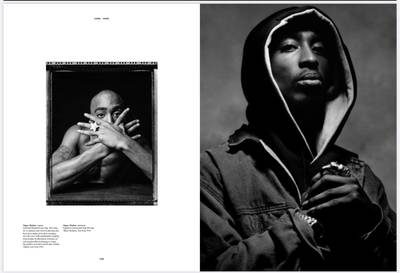 Tupac Shakur, as featured in Ice Cold: A Hip-Hop Jewelry History. Photo: Ice Cold: A Hip-Hop Jewelry History