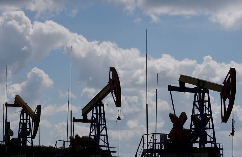 Oil pump jacks in Russia. The EU is considering banning the country's energy exports. Reuters