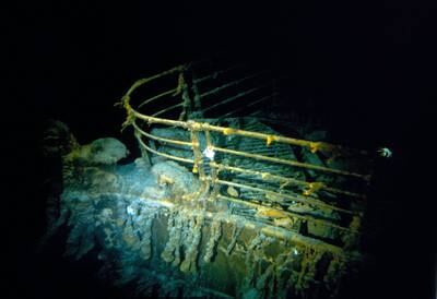 The wreck, which was located in 1985, sits 3,800 metres at the bottom of the Atlantic, about 600km off Newfoundland. AFP