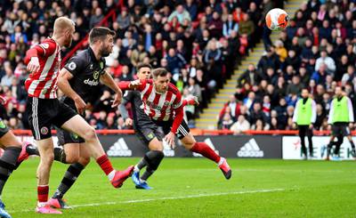 Sheffield United's Billy Sharp strikes in the 1-0 win over Norwich. Reuters