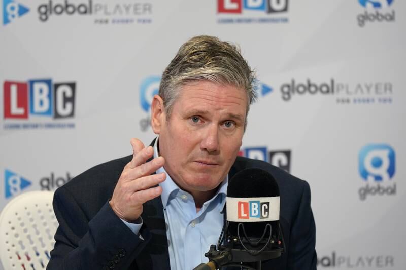 Keir Starmer has denied believing Israel had the right to withhold humanitarian aid from Gaza. Getty Images